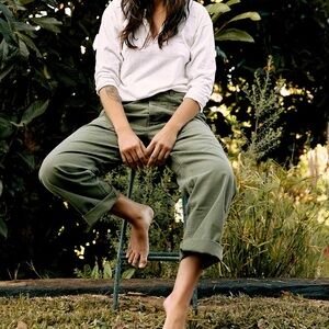 Blake military trouser in olive XL